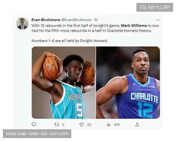 威廉姆斯9分4板黄蜂替补 防守轮转速度成为明显短板 威廉姆斯9分4板黄蜂替补 防守轮转速度成为明显短板